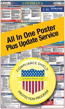 Louisiana All In One Poster + 3 Year Replacement Poster