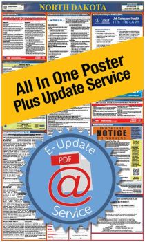 North Dakota All In One Poster + 2 Year E-Update Service