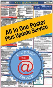 New Hampshire All In One Poster + 1 Year E-Update Service