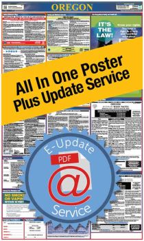Oregon All In One Poster + 1 Year E-Update Service